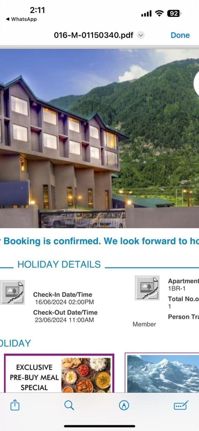Hotel Park Paradise Manali Manāli Extérieur photo